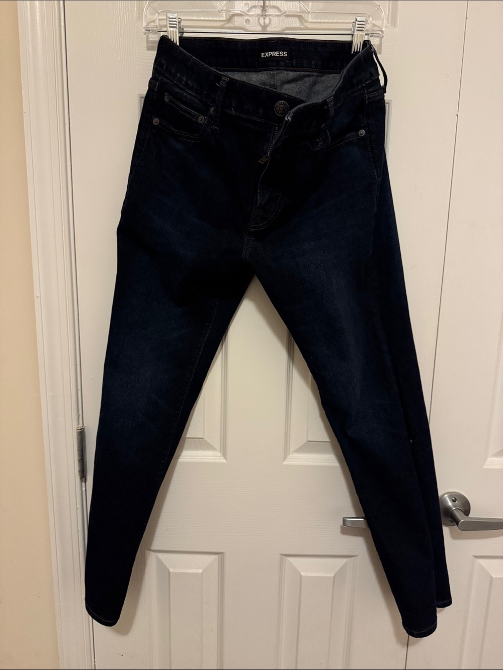 Express Men’s Athletic Slim Dark Wash Stretch Jeans | 29×32